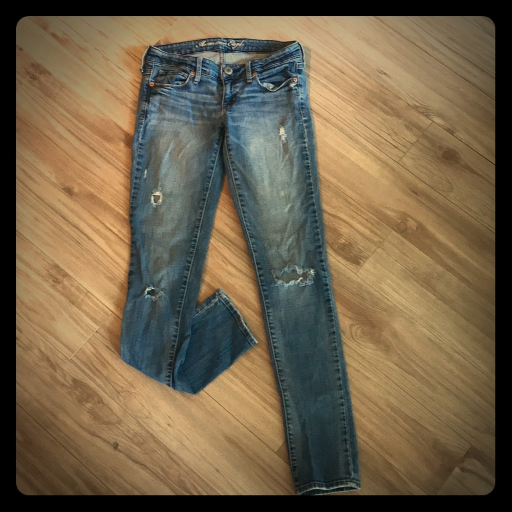 American Eagle Ripped Skinny Jeans